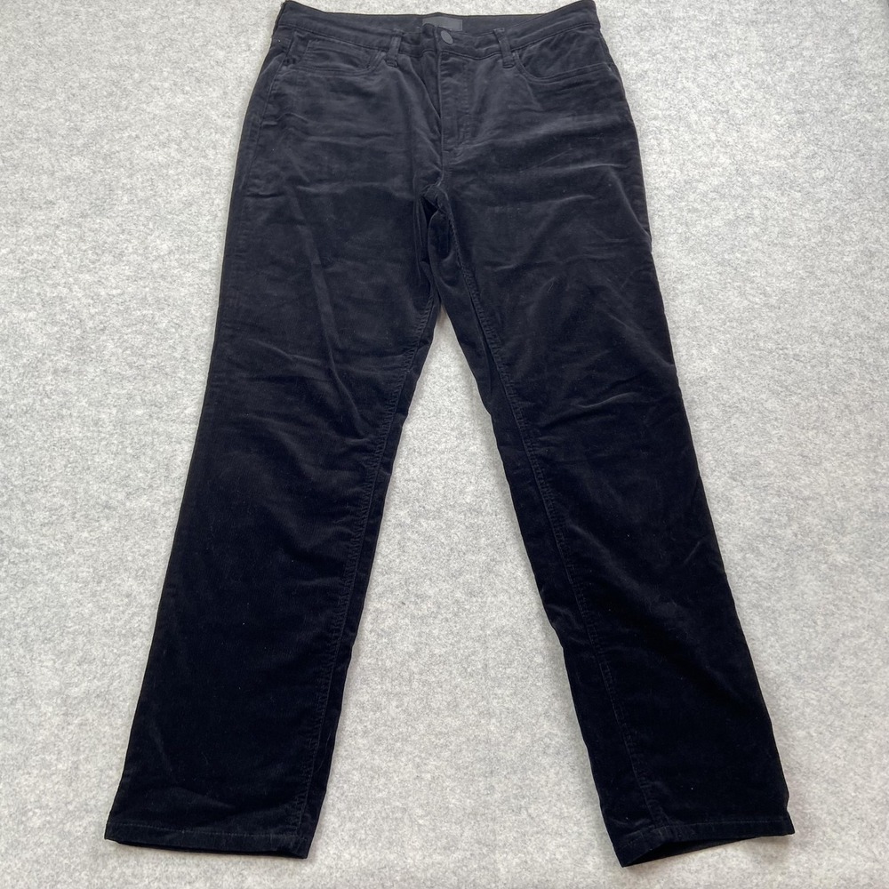 KUT From The Kloth Jeans Womens 12 (33x29) Black Rachael Mom Corduroy High Rise